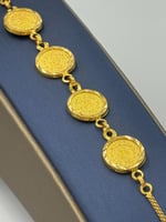 اسوارة جنيهات ذهب عيار 21