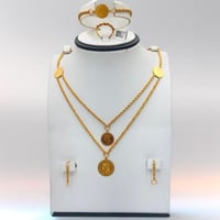 طقم شبكة جنيهات ذهب عيار 21