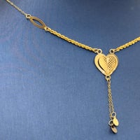 عقد قلب ذهب عيار 21