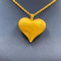 عقد قلب ذهب عيار 21