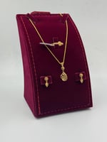 طقم ذهب عيار 21