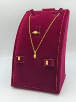 طقم ذهب عيار 18