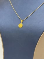 sعقد شعار السعودية ذهب عيار 18