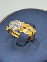 خاتم خطوبة شومية ذهب عيار 21