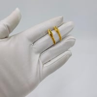 حلق تصميم عالمي ذهب عيار 21