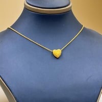 عقد قلب ذهب عيار 18