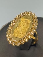 خاتم سبيكة ذهب عيار 21