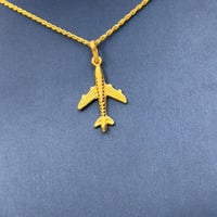 عقد طائرة ذهب عيار 21