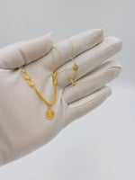 عقد وردة ذهب عيار 21