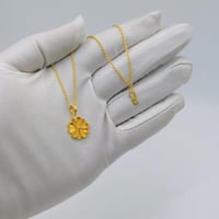 عقد وردة ذهب عيار 21