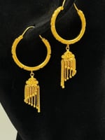 حلق ذهب عيار 22