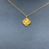 عقد وردة ذهب عيار 21