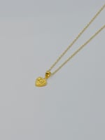 sعقد قلب ذهب عيار 18