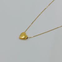 عقد قلب ذهب عيار 18