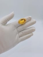 خاتم سبيكة ذهب عيار 21