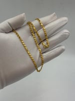 سلسال ذهب حلبي عيار 18