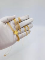 طقم شبكة تصميم عالمي ذهب عيار 21