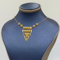 عقد رمش العروس ذهب عيار 21