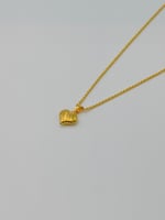 عقد قلب ذهب عيار 21