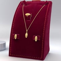 طقم ذهب عيار 18