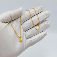 عقد قلب ذهب عيار 18