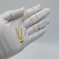 عقد قلب ذهب عيار 18