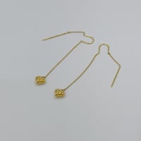 حلق قلب ذهب عيار 18