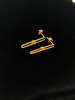 حلق ذهب تيفاني عيار 21