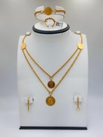 طقم شبكة جنيهات ذهب عيار 21