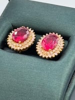 حلق الماس عيار 18