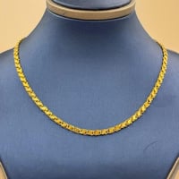 سلسال ذهب حلبي عيار 18