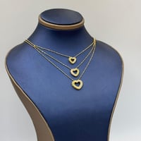 عقد قلب ذهب عيار 18