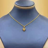 عقد قلب ذهب عيار 18