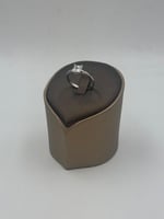 خاتم ذهب ابيض عيار 18