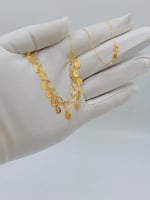 عقد رشرش ذهب عيار 21