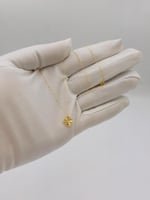 عقد وردة ذهب عيار 21