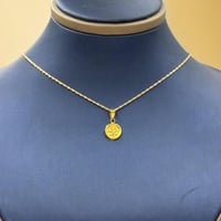 sعقد شعار السعودية ذهب عيار 18