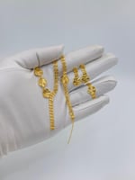 طقم وردة ذهب عيار 21