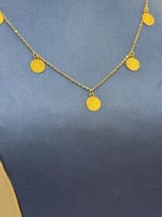 عقد جنيهات ذهب عيار 21