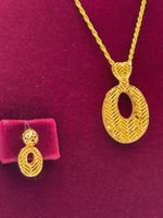 طقم ذهب عيار 21