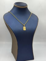 عقد شعار السعودية ذهب عيار 18