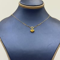 عقد قلب ذهب عيار 18