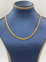 سلسال ذهب حلبي عيار 18