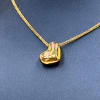 عقد قلب ذهب عيار 18