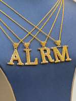 سلسال وتعليقة حرف - Necklaces 21K