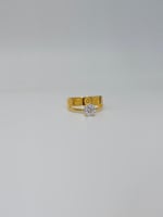 خاتم خطوبة تصميم عالمي ذهب عيار 21