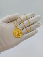 عقد ذهب عيار 21