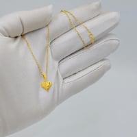 sعقد قلب ذهب عيار 18