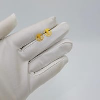 حلق شعار السعودية ذهب عيار 18