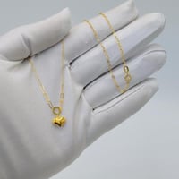 عقد قلب ذهب عيار 18